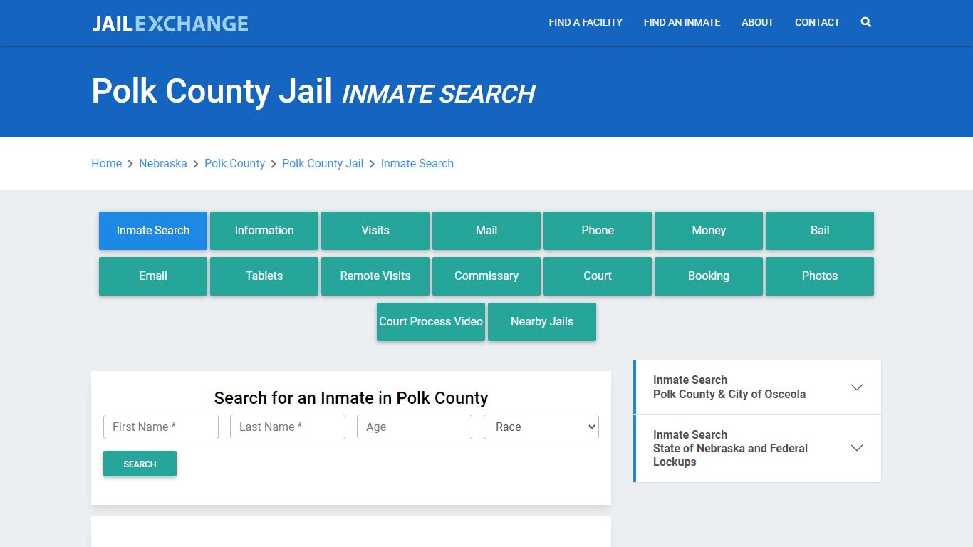 Polk County Jail, NE Inmate Search: Roster & Mugshots - Jail Exchange